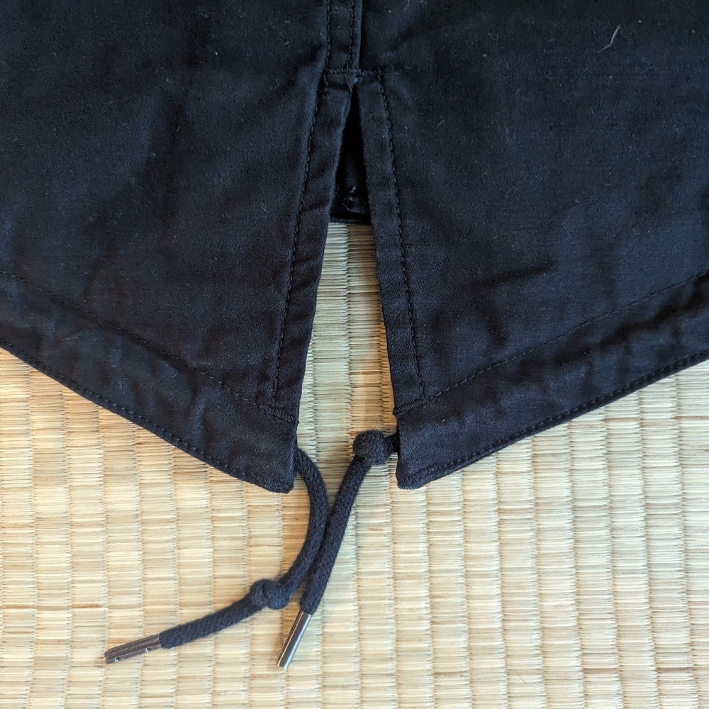 RARE Momotaro Fishtail Quilted Parka Hooded Black Men's Size 40 Made in Japan - Picture 9 of 11